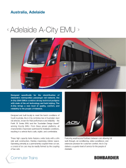 Adelaide A-City EMU