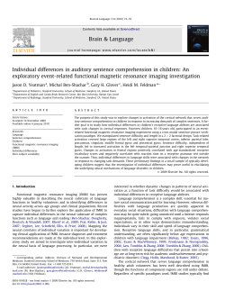Individual differences in auditory sentence
