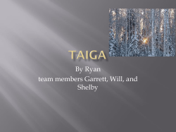 Taiga Presentation - Fredericksburg Academy