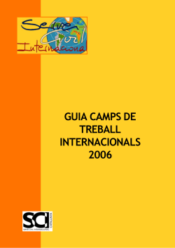 guia camps de treball internacionals 2006