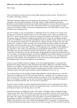 Killer bees, crocs, rhino and leopard: ten days in the Zambezi Valley