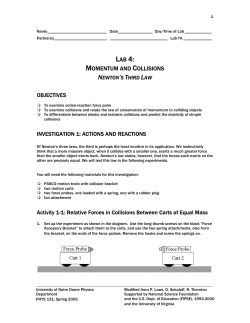 lab 4: momentum and collisions