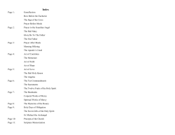 Prayer Booklet - St. Mary`s School Marathon, Wisconsin