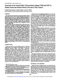 Expression of the Natural Killer Cell-associated