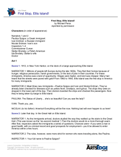 First Stop, Ellis Island! - ArtsEdge