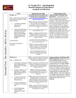 Extend ed Text: The Outsiders (R I.8 .1