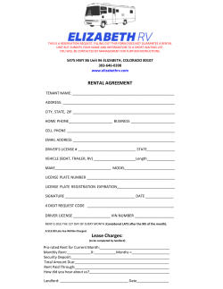 Lease Charges: RENTAL AGREEMENT