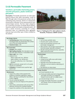 5.4.8 Permeable Pavement - Tennessee Stormwater Training