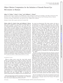 Object Motion Computation for the Initiation of Smooth Pursuit Eye