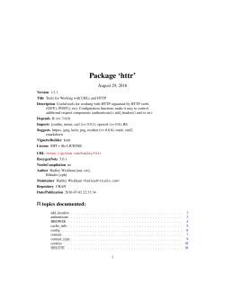 Package `httr`