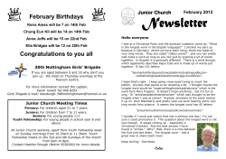 February Birthdays Congratulations to you all