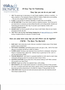 25 Easy Tips for Fundraising Easy tips you can do on your ownl