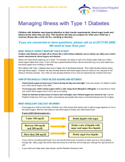 Managing Illness with Type 1 Diabetes