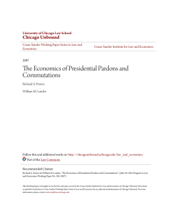 The Economics of Presidential Pardons and Commutations