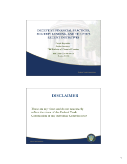 DISCLAIMER - American Bar Association