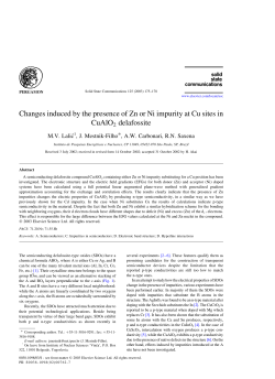 Changes induced by the presence of Zn or Ni impurity at