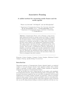 Associative Framing - Wouter van Atteveldt