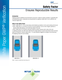 Safety Factor Ensures Reproducible Results
