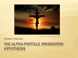 The Alpha-Particle Irradiation Hypothesis