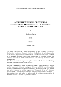 Acquisition versus Greenfield Investment: the Location of