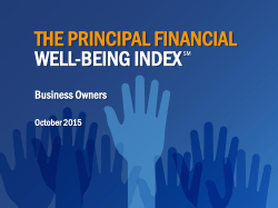 the principal financial well-being index