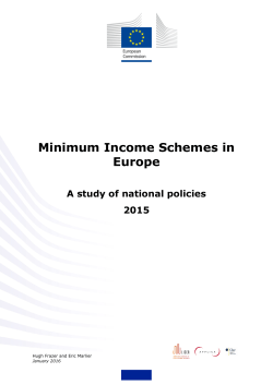 Minimum Income Schemes in Europe