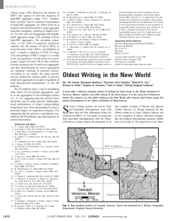 Oldest Writing in the New World