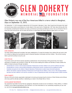 GDMF Flyer_2016 - Glen Doherty Memorial Foundation