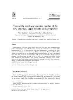 Toward the rectilinear crossing number of Kn