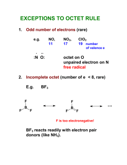 exceptions to octet rule