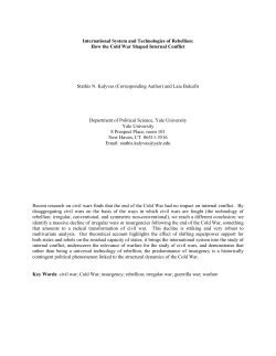 International System and Technologies of Rebellion: How the Cold
