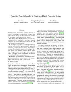Exploiting Time-Malleability in Cloud-based Batch