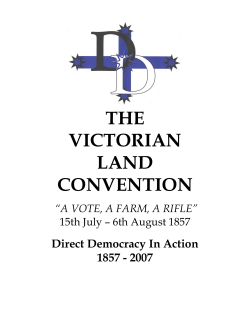 The Victorian Land Convention