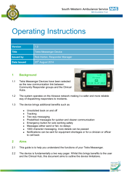 Tetra Messenger user guide