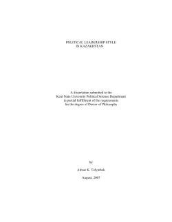 political leadership style - OhioLINK Electronic Theses and