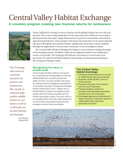 Central Valley Habitat Exchange