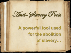 ANTI-SLAVERY PRESS