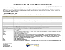 Santa Rosa County 2016&ndash;2017 Uniform Statewide
