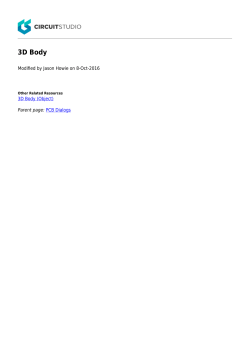 3D Body - CircuitStudio Documentation