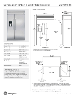 ZISP480DHSS GE Monogram® 48" Built-In Side-by-Side