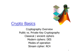 Crypto Basics - Internet Network Architectures