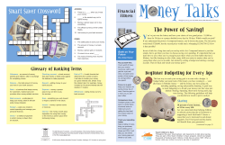 Smart Saver Crossword Puzzle