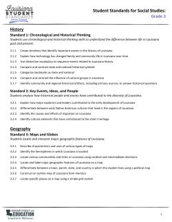 Student Standards for Social Studies