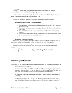 Chapter 1: Problems