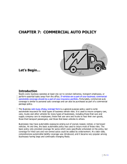 Business Auto Coverage Form