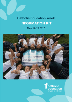 Catholic Education Week InformatIon KIt