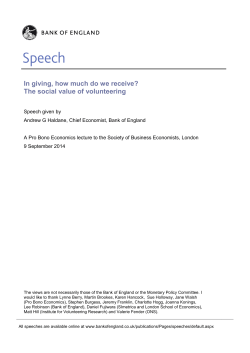 In giving, how much do we receive? The social