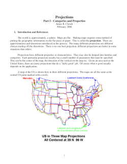Projections - James R. Clynch GPS Geodesy Geophysics