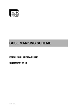 GCSE MARKING SCHEME - Tasker Milward School