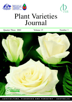 Plant Varieties Journal